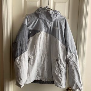 Women’s XXL The North Face 3 in 1 Parka Grey and White -Great shape!